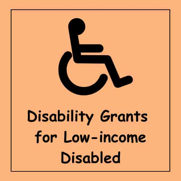 Disability Grants for Low-income Disabled