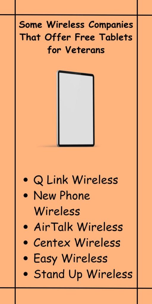 Some Wireless Companies That Offer Free Tablets for Veterans