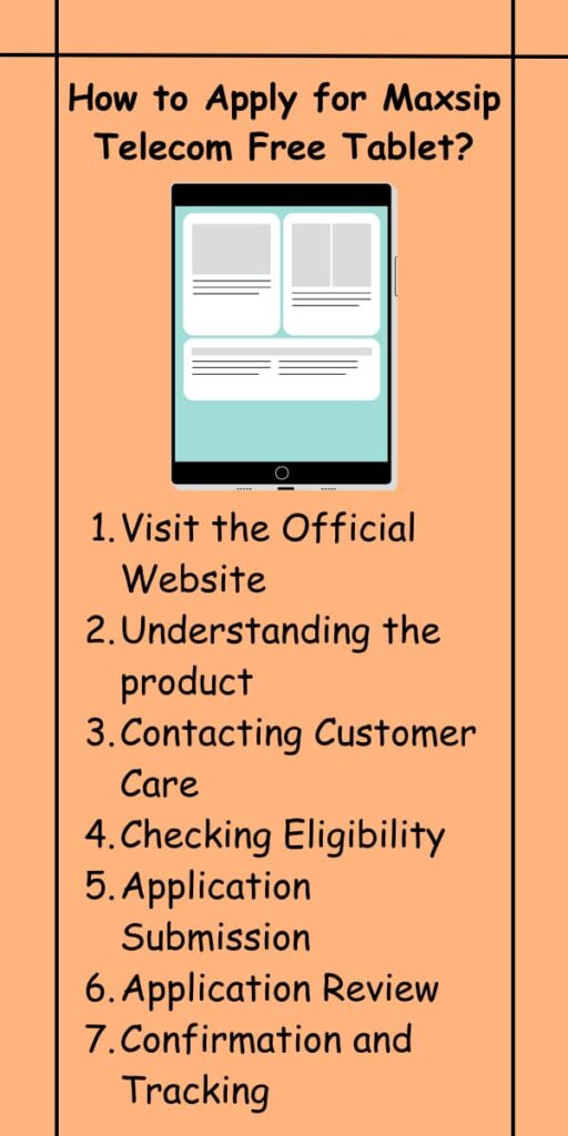 How to Apply for Maxsip Telecom Free Tablet?