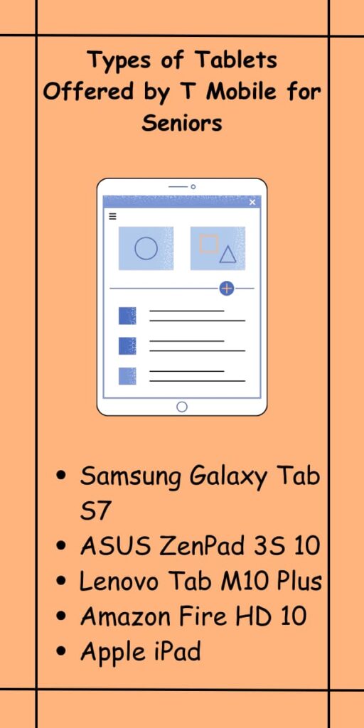 Types of Tablets Offered by T Mobile for Seniors