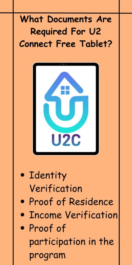 What Documents Are Required For U2 Connect Free Tablet?